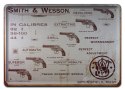 SMITH & WESSON METALOWY SZYLD PLAKAT RETRO #00129