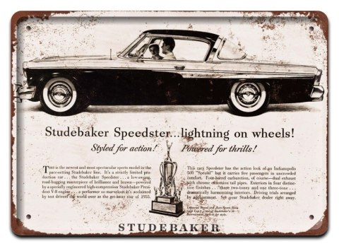 STUDEBAKER METALOWY SZYLD PLAKAT RETRO #05356