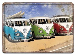 VW BUS METALOWY SZYLD PLAKAT VINTAGE RETRO #08331