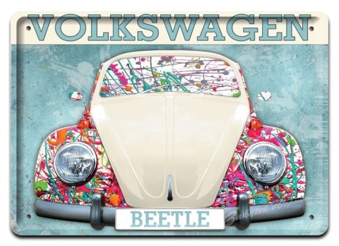 VW GARAŻ METALOWY SZYLD PLAKAT VINTAGE RETRO #01381