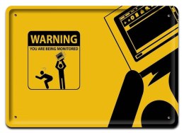 WARNING METALOWY SZYLD PLAKAT VINTAGE RETRO #08203