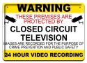 WARNING METALOWY SZYLD PLAKAT VINTAGE RETRO #08381