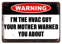 WARNING METALOWY SZYLD PLAKAT VINTAGE RETRO #08564