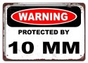 WARNING METALOWY SZYLD PLAKAT VINTAGE RETRO #08566