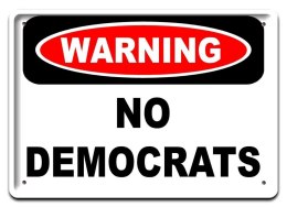 WARNING METALOWY SZYLD PLAKAT VINTAGE RETRO #08582