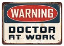 WARNING PLAKAT METALOWY SZYLD OBRAZEK RETRO#20221