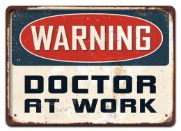 WARNING PLAKAT METALOWY SZYLD OBRAZEK RETRO#20221