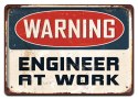 WARNING PLAKAT METALOWY SZYLD OBRAZEK RETRO#20222