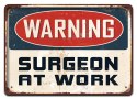 WARNING PLAKAT METALOWY SZYLD OBRAZEK RETRO#20223