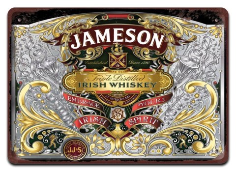 WHISKEY METALOWY SZYLD PLAKAT OBRAZEK RETRO #07101