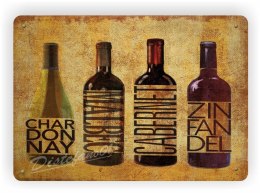 WINO METALOWY SZYLD PLAKAT VINTAGE #04455