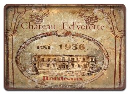 WINO PLAKAT METALOWY SZYLD OBRAZEK RETRO #20282