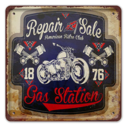 GARAŻ PLAKAT METALOWY SZYLD OBRAZEK RETRO #20568