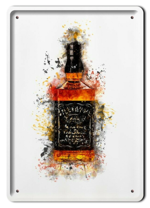 WHISKEY PLAKAT METALOWY SZYLD OBRAZEK RETRO #20914