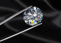 MOISANIT EXCELENT 2ct 8mm VVS1 D LC DIAMENT CERTYFIKAT
