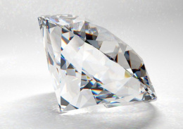 Moissanit Excellent 0,2ct 3,5mm VVS1 D Moissanite certyfikat GRA