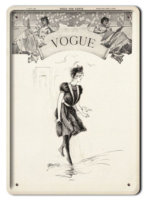 VOGUE PLAKAT METALOWY SZYLD OBRAZEK RETRO #12749