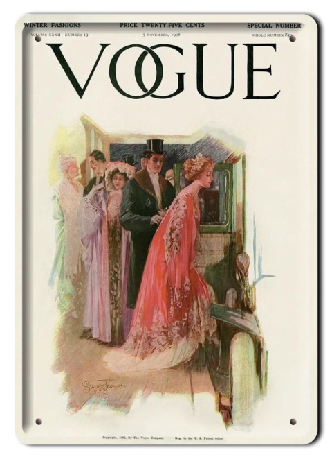 VOGUE PLAKAT METALOWY SZYLD OBRAZEK RETRO #12753