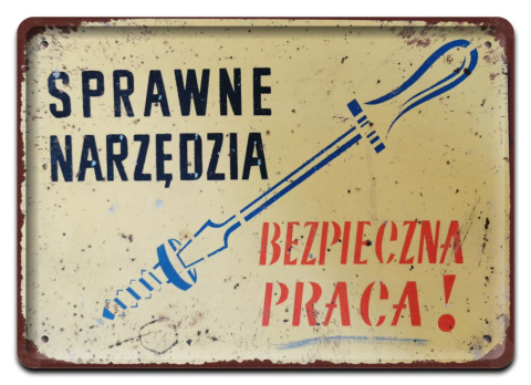 PRL PLAKAT METALOWY SZYLD OBRAZEK #12921