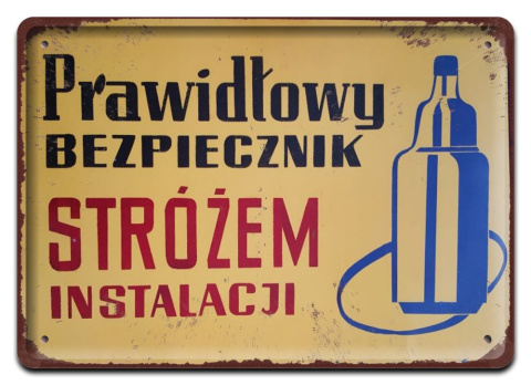 PRL PLAKAT METALOWY SZYLD OBRAZEK #12927