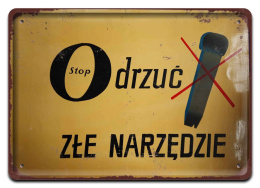 PRL, Szyld Retro Vintage PLAKAT METALOWY OBRAZEK #13004