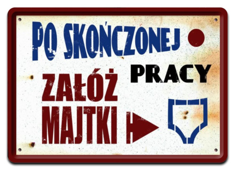 PRL BHP PLAKAT METALOWY OBRAZEK #09068