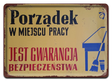 PRL BHP PLAKAT METALOWY OBRAZEK #09055