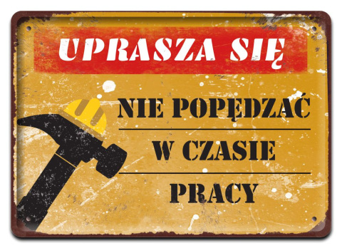 PRL BHP PLAKAT METALOWY OBRAZEK #09062