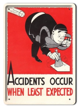 Szyld Retro Vintage BHP PLAKAT METALOWY OBRAZEK #13107