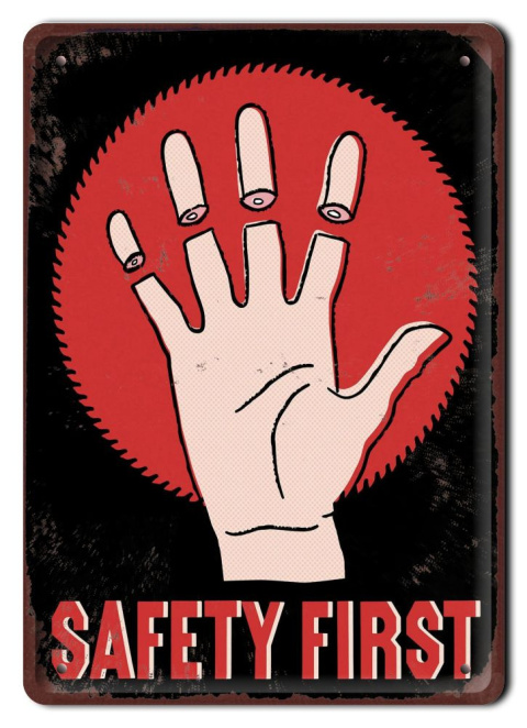 Szyld Retro Vintage BHP PLAKAT METALOWY OBRAZEK #13111