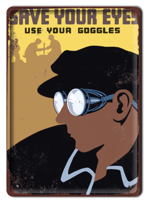 Szyld Retro Vintage BHP PLAKAT METALOWY OBRAZEK #13115