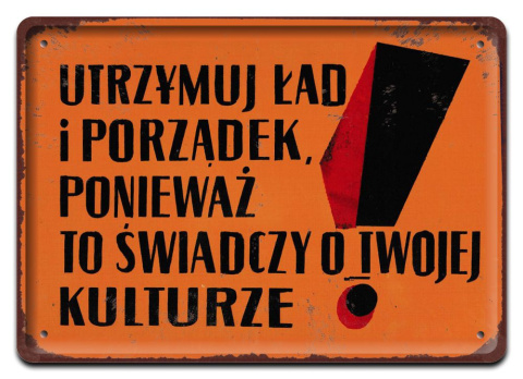 PRL BHP PLAKAT METALOWY OBRAZEK #12723