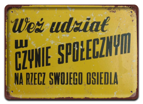 PRL BHP PLAKAT METALOWY OBRAZEK Szyld Retro Vintage #12625