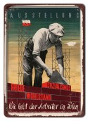 BHP PLAKAT METALOWY OBRAZEK Szyld Retro Vintage #13294