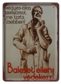 BHP PLAKAT METALOWY OBRAZEK SZYLD VINTAGE RETRO #13315