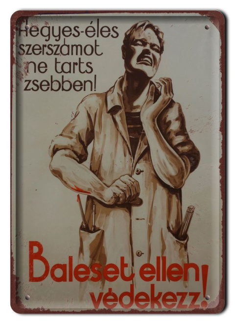 BHP PLAKAT METALOWY OBRAZEK SZYLD VINTAGE RETRO #13315