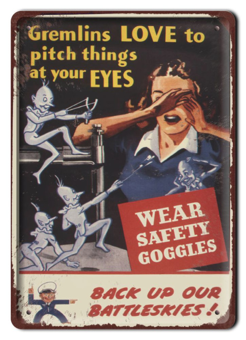 Szyld Retro Vintage BHP PLAKAT METALOWY OBRAZEK #13041