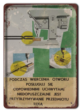 PRL PLAKAT METALOWY SZYLD OBRAZEK #12967