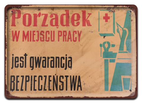 PRL PLAKAT METALOWY SZYLD OBRAZEK #12964