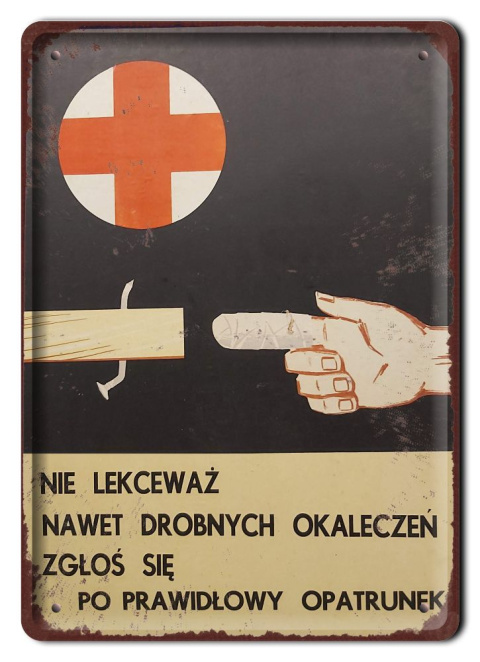 PRL PLAKAT METALOWY SZYLD OBRAZEK #12965