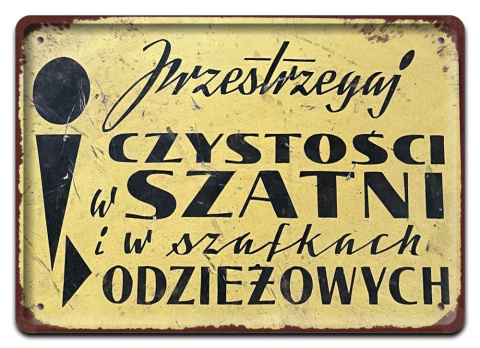 PRL PLAKAT METALOWY SZYLD OBRAZEK #12969