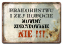 PRL PLAKAT METALOWY SZYLD OBRAZEK #12977