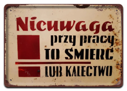 PRL PLAKAT METALOWY SZYLD OBRAZEK #12993