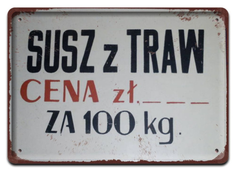 PRL PLAKAT METALOWY SZYLD OBRAZEK #12995