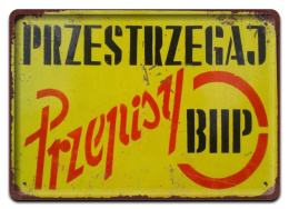 PRL PLAKAT METALOWY SZYLD OBRAZEK #12996