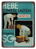 BHP PLAKAT METALOWY OBRAZEK SZYLD VINTAGE RETRO #13344