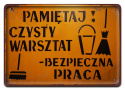 PRL BHP PLAKAT METALOWY OBRAZEK #12931