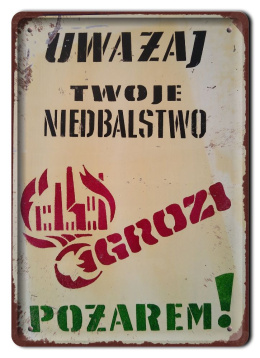 PRL BHP PLAKAT METALOWY OBRAZEK #12937