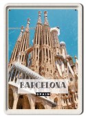 BARCELONA PLAKAT METALOWY OBRAZEK #13412