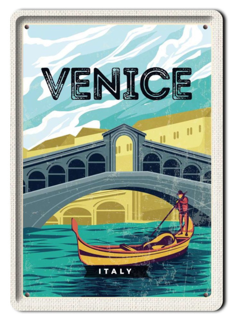 WENECJA PLAKAT METALOWY OBRAZEK #13427